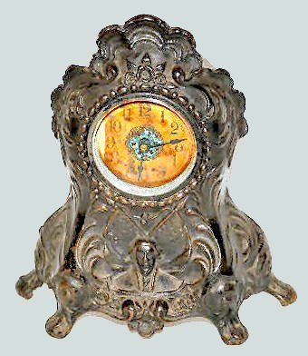 G. Washington Patriotic Metal Alarm Clock — Antique Clocks Price Guide