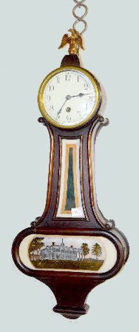 New Haven Spring Driven Banjo Clock — Antique Clocks Price Guide