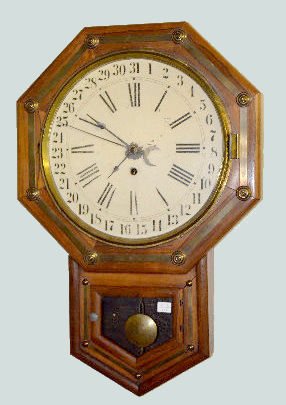 Waterbury 12" "Yeddo" Calendar Wall Clock — Antique Clocks Price Guide