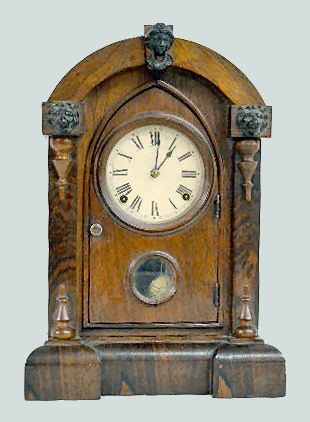 Gilbert Walnut "Keystone" Shelf Clock — Antique Clocks Price Guide