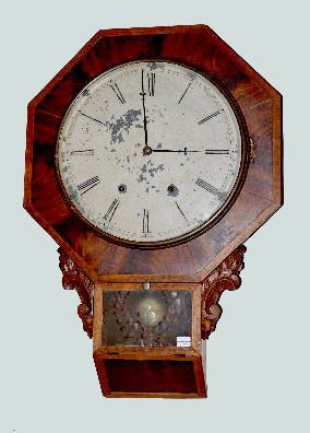 Terhune & Botsford Drop Octagon Wall Clock — Antique Clocks Price Guide