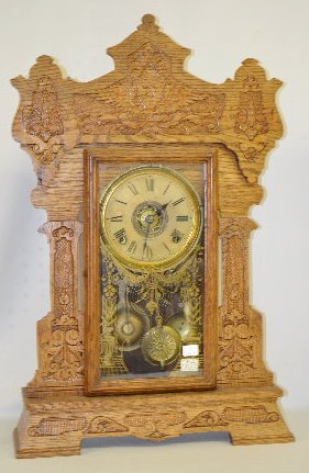 Seth Thomas "Giant No. 2" Oak Kitchen Clock — Antique Clocks Price Guide