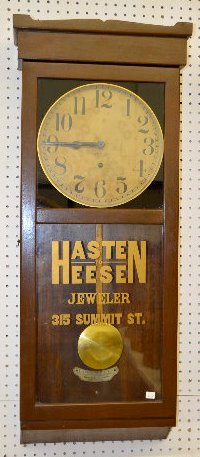 New Haven Advertising Wall Clock — Antique Clocks Price Guide