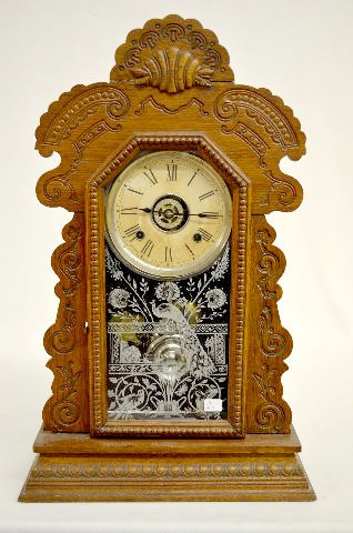 Ansonia "Kensico" Oak Kitchen Clock — Antique Clocks Price Guide