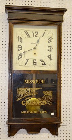 Sessions Oak Regulator No. 4 Advertising Clock — Antique Clocks Price Guide