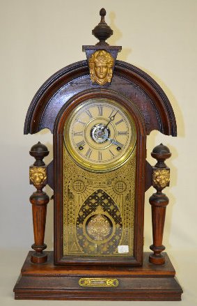 Ingraham "Mascot" Black Walnut Parlor Clock — Antique Clocks Price Guide