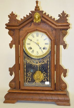 Charles F. Adams "Liberty" Walnut Shelf Clock — Antique Clocks Price Guide