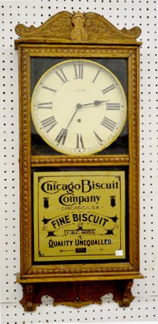 Ingraham Adv. Store Reg. Clock, Biscuit Co. — Antique Clocks Price Guide