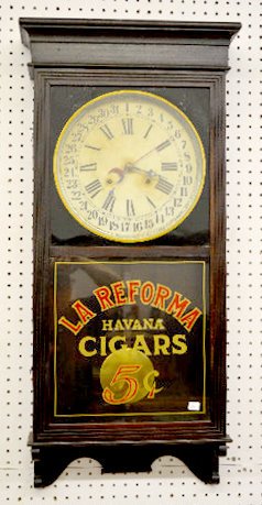 Sessions "Regulator No. 2" Adv. Calendar Clock — Antique Clocks Price Guide