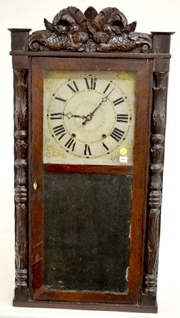 Chauncey Boardman Wood Works Shelf Clock — Antique Clocks Price Guide