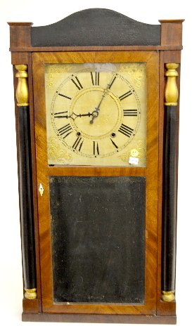 Orton, Preston & Co. Wood Works Shelf Clock — Antique Clocks Price Guide