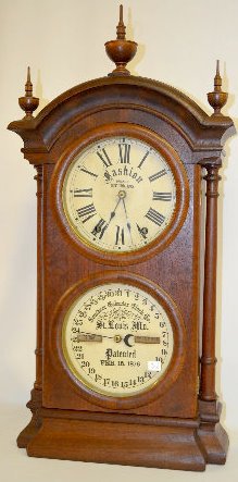 Southern Fashion No. 2 Walnut Calendar Clock — Antique Clocks Price Guide