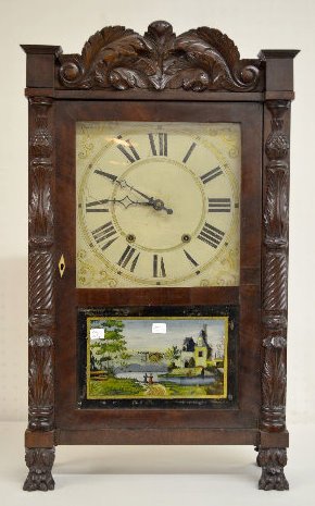 Riley & Whiting Wood Works Shelf Clock — Antique Clocks Price Guide
