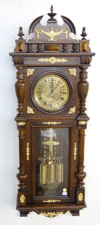 G. Becker 3 Weight Engraved Vienna Regulator — Antique Clocks Price Guide