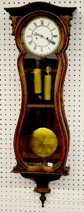 Serpentine 2 Weight Vienna Regulator Clock — Antique Clocks Price Guide