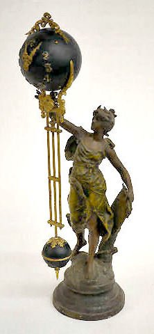 Moreau "Au Merite" Ansonia Swinging Ball Clock — Antique Clocks Price Guide