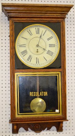 Sessions Oak "Regulator H" Clock — Antique Clocks Price Guide