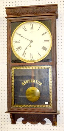 Ingraham "Western Union" Store Regulator Clock — Antique Clocks Price Guide