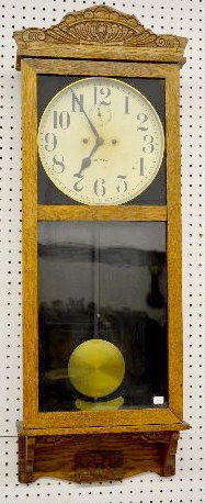 New Haven "Tampico" Oak Wall Clock — Antique Clocks Price Guide