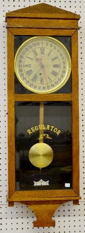 Ingraham "Landau" Oak Calendar Clock — Antique Clocks Price Guide