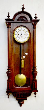 Grand Sonniere Walnut Vienna Regulator Clock — Antique Clocks Price Guide