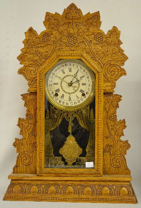 Gilbert "Concord" Oak Calendar Kitchen Clock — Antique Clocks Price Guide