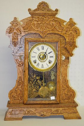 Seth Thomas "Giant No. 3" Oak Kitchen Clock — Antique Clocks Price Guide