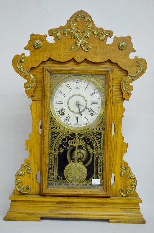 Seth Thomas "Metal 1119" Oak Kitchen Clock — Antique Clocks Price Guide