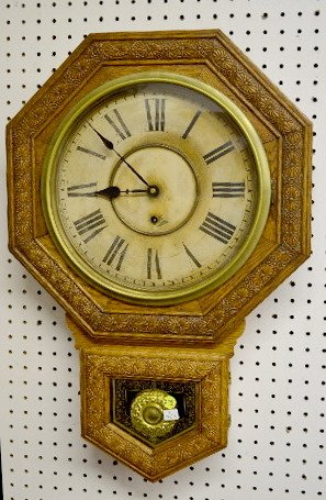 Sessions "Gentry" Oak Short Drop Clock — Antique Clocks Price Guide