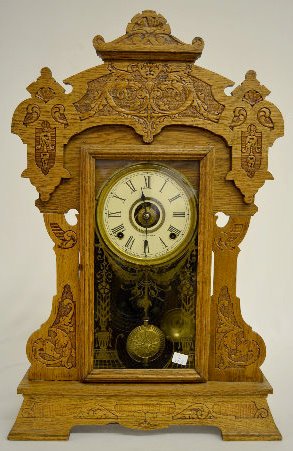 Seth Thomas "Giant No. 3" Oak Kitchen Clock — Antique Clocks Price Guide