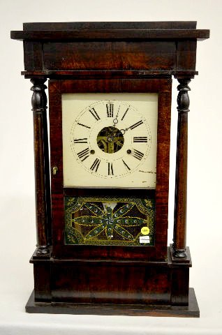 F. C. Andrews, NY Four Pillar Shelf Clock — Antique Clocks Price Guide