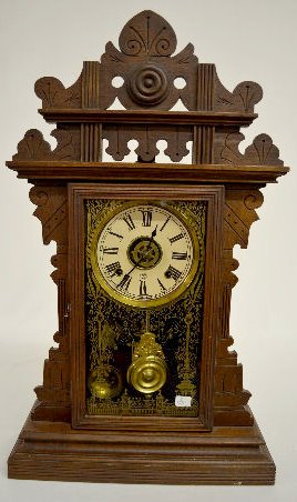 Ansonia Time & Strike Walnut Kitchen Clock — Antique Clocks Price Guide