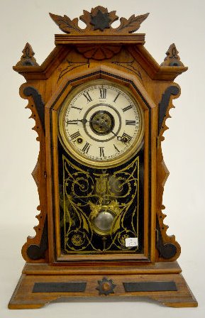 Ingraham "Faultless" Walnut Kitchen Clock — Antique Clocks Price Guide