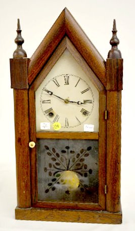 Rosewood Sharp Gothic Mantel Clock — Antique Clocks Price Guide