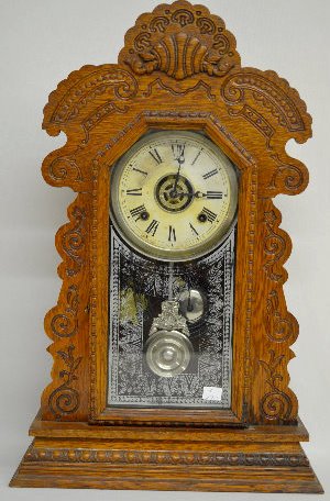 Ansonia "Kensico" Oak Kitchen Clock — Antique Clocks Price Guide