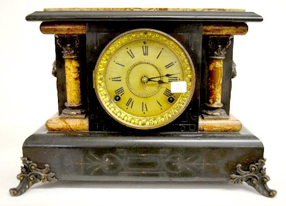 Seth Thomas Adamantine & Enamel Mantel Clock — Antique Clocks Price Guide