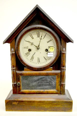 Waterbury Mirrored Rosewood Cottage Clock — Antique Clocks Price Guide