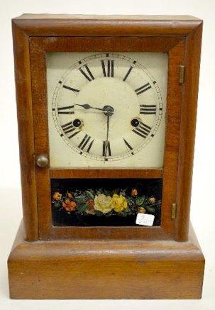 Seth Thomas Walnut Cottage Clock — Antique Clocks Price Guide