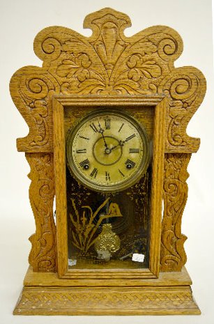 Sessions "Victor No. 2" Oak Kitchen Clock — Antique Clocks Price Guide