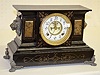 Ansonia "Venice" Enameled Iron Case Mantel Clock