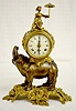 Imperial Bronze Elephant Clock with Rider