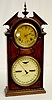 Ithaca No. 8 Walnut Library Shelf Clock