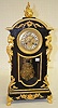 Japy Freres & Co. Wood & Bronze Mantel Clock