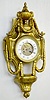 Bronze Cartel Hanging Clock Case w/Ram's Heads
