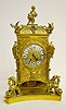 Marti Gilt Bronze Clock with Griffins & Dragons
