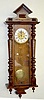 Carved Spring Wound Wall Regulator Clock