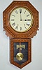 New Haven Oak Hanging School House Clock