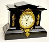 Boston Slate Tandem Wind Mantel Clock