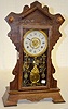 New Haven No. 506 Black Walnut Kitchen Clock