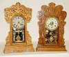 2 Sessions Pressed Oak Kitchen Clocks